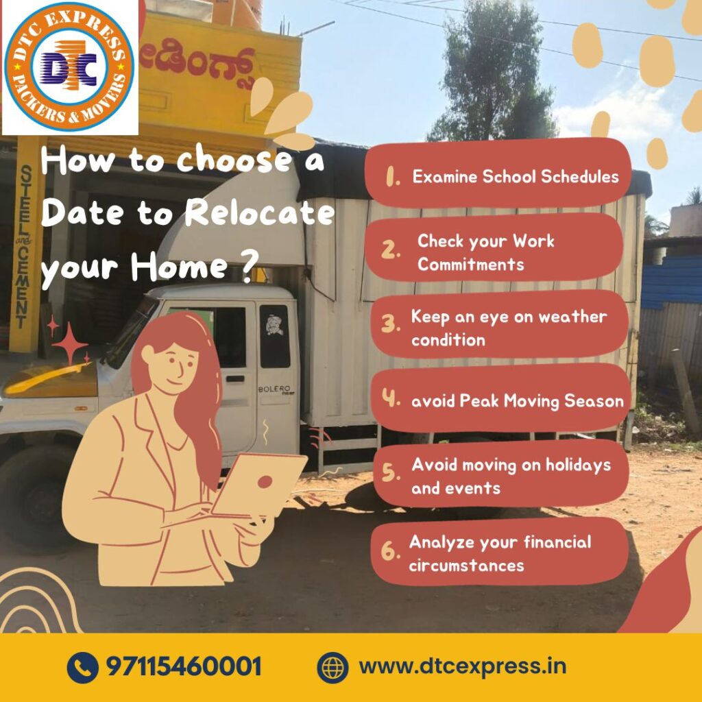 How to choose a Date to Relocate your Home